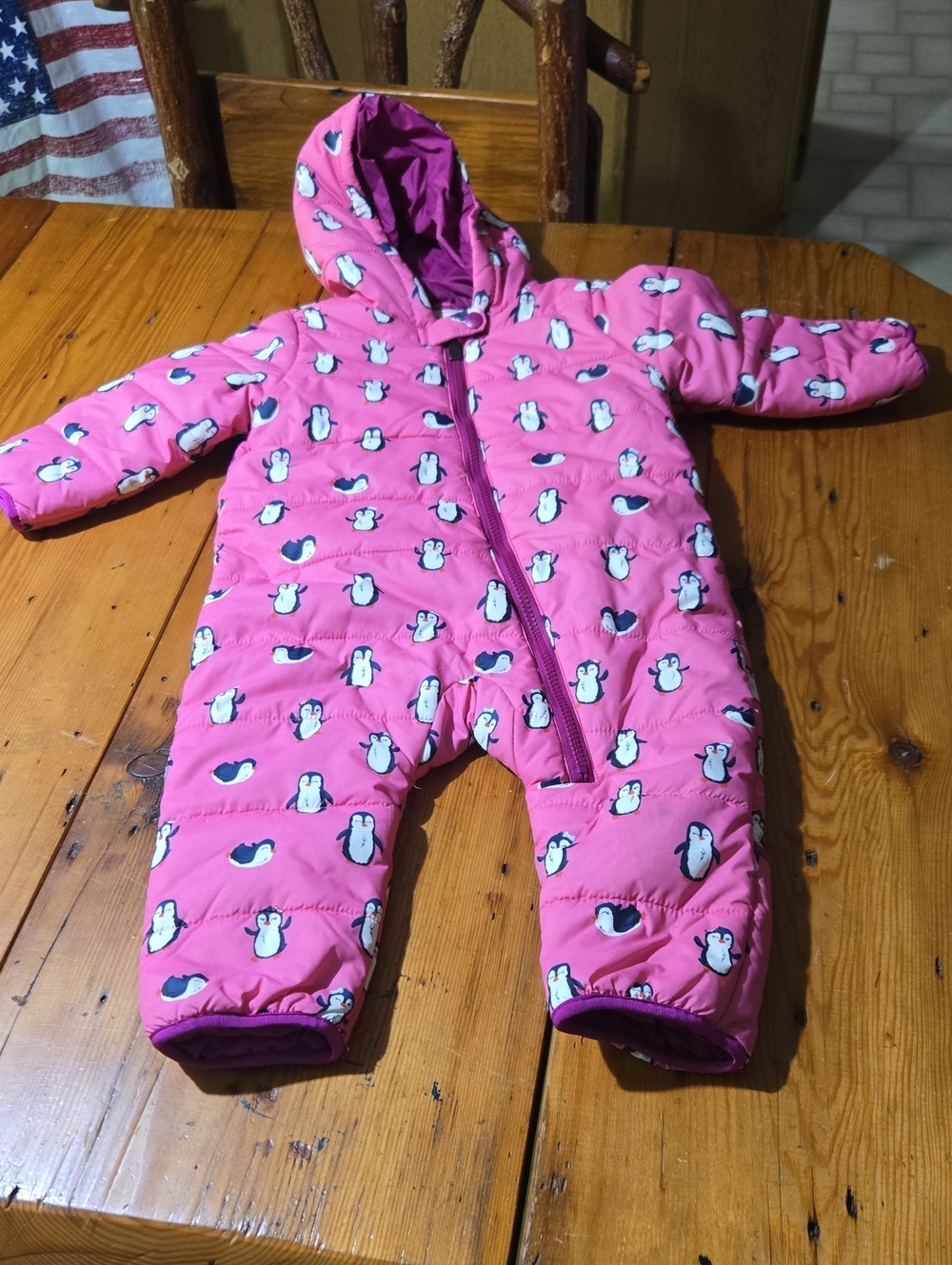 Hatley Baby Snowsuit Penguins Sz 18/24 Months